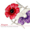  Nature of Remembrance Poppy and Native Violet Limited-Edition Brooch