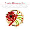  Nature of Remembrance Poppy and Kangaroo Paw Limited-Edition Brooch
