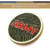 Army Medallion In Stand 8th Pattern