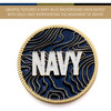 Navy Medallion In Stand CIIIR