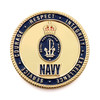 Navy Medallion In Stand CIIIR