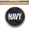 Navy Medallion In Block CIIIR