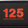  Army - 125 Years For Our Nation Woven Bag Tag/Key Ring