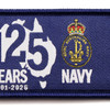  Navy - 125 Years For Our Nation Woven Bag Tag/Key Ring