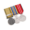  National Emergency + Defence Long Service + ADM Medal Set