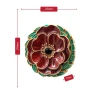  Red Poppy, Rosemary Carrier Lapel Pin