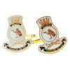 HMAS Arunta Cuff links HMAS Arunta 20mm full colour enamel cuff links. Order now from the military specialists. These beautiful gold plated cuff links are the perfect accessory for work or functions.
