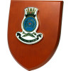 HMAS Anzac Shield Plaque An Exceptional HMAS Anzac Plaque order now. This beautiful plaque features a 100mm full colour enamel crest set on a 200x160mm timber finish shield. Presented in a stylish silver gift box with form cu