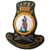 HMAS Parramatta Bullion badge Superb HMAS Parramatta Bullion Pocket Badge perfect for your Blazer, bag or where you want a stylish badge, order now from the military specialists. Approximate size 80x80mm. Securely fastens with 3 b