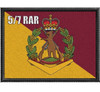 5/7 RAR Patch 5/7 RAR Woven  Patch 75 x 55mm. Quality woven front with Hook-and-loop back. A classic patch for collection or casual wear
