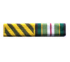  Ribbon Bar 2 Plastic Quality ribbon bar 2 with plastic covering ready to wear with clutch pins on the back, order now from the military specialists. All Ribbon Bars are made to customer specifications. Lead time may vary