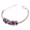  Purple Poppy Charms Bracelet