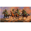  The Charge Print 30 x 60 Pictured are just one section of two regiments of Australian Light Horse that on the 31st of October 1917, braved shell and machine-gun fire to gallop over 3 miles of open plain, and with bayonets dra