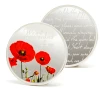 Silver Plated Poppy Medallion In Gift Box