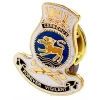  HMAS Cerberus Lapel Pin The HMAS Cerberus 20mm full-colour enamel lapel pin, order now from the military specialists. Displayed on a presentation card. This beautiful gold-plated lapel pin will look great on both your jacket