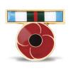  INTERFET Ribbon Poppy Lapel Pin The symbolism of this rich enamel-filled 25 mm East Timor ribbon badge available from the military specialists lets us honour the courage, compassion and sacrifices of the men and women of Australia's