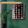  Challenge High Gloss Timber 49 x Coin Wall Mountable Display Case