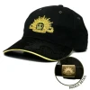Army Cap With PU & Sandwich Peak This Army cap is both stylish and practical with its cool looks. Buy now from the military specialists. This quality heavy brushed cotton cap has the Army crest embroidered on the front, and also prou