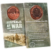 Australia on the Western Front 1916 Commemorative Penny Spectacular 32mm oxidised brass penny presented in a blister pack with information card. The Australian Imperial Force arrived on the Western Front in March 1916. In July our Gallipoli veterans and ne