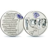  Purple Poppy Silver Medallion 48mm Sandblasted Finish