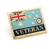  Air Force Veteran Flag Badge Honour service with this beautiful Air Force Veteran Flag Badge. A beautiful lapel pin for veterans, this gold-plated lapel pin with full-colour enamel features the Air Force Ensign and the word 'Vete