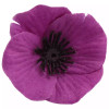 Material Purple Poppy Badge