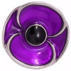  3D Purple Poppy Badge