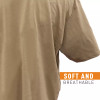  Short Sleeve Undershirt Khaki - 100% Cotton