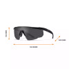  Wiley X Saber Advanced Smoke Grey Lens Glasses w/Matte Black Frame