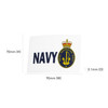 Navy Rectangular Sticker EIIR