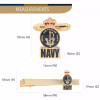 Navy Cuff Link & Tie Bar Set EIIR