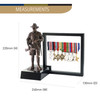 Miniature WW2 Digger Figurine Set with 3D Frame and Stand