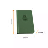  RITR Bound Hard Cover 4.375 x 7.25 Fabrikoid Book - Universal - Green