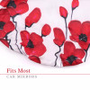  Poppy Mpressions Fields of Poppies Fabric Car Mirror Covers