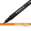  Staedtler Lumocolor Permanent Super Fine 0.4mm Pack of 6