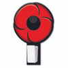  Poppy Clip Fridge Magnet A bright Poppy magnet with a clip. Keep all your notes and pictures where you can see them! A great way to display both your pride and your personal touches all in one place. Features:  Dimensions: 60