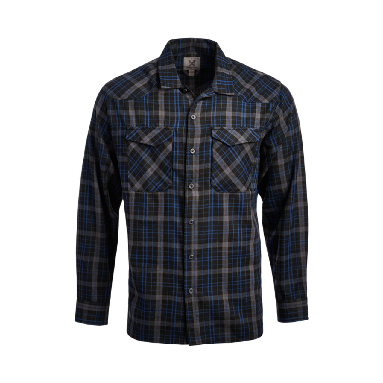 Vertx-Canyon Valley Flannel Ls Shirt-River Shade Plaid - Military Shop