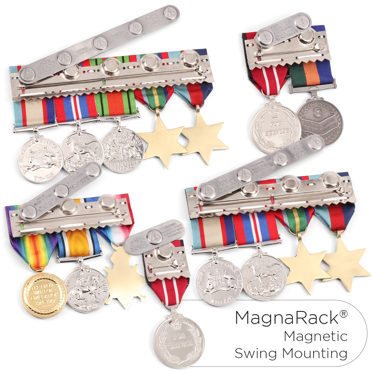 National Medal - Full Size/Miniature, Ribbon Bar, Medal Frame, Magnetic ...