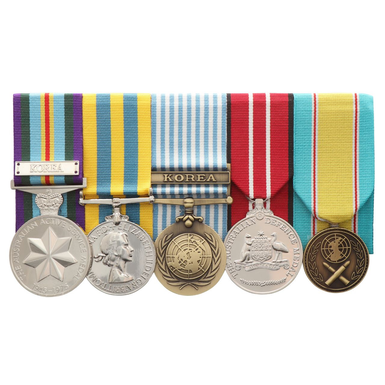 個人装備  Marines 350 Medal Set Korea Group 5 - Full Size, Miniatures, Court or Swing Mounted