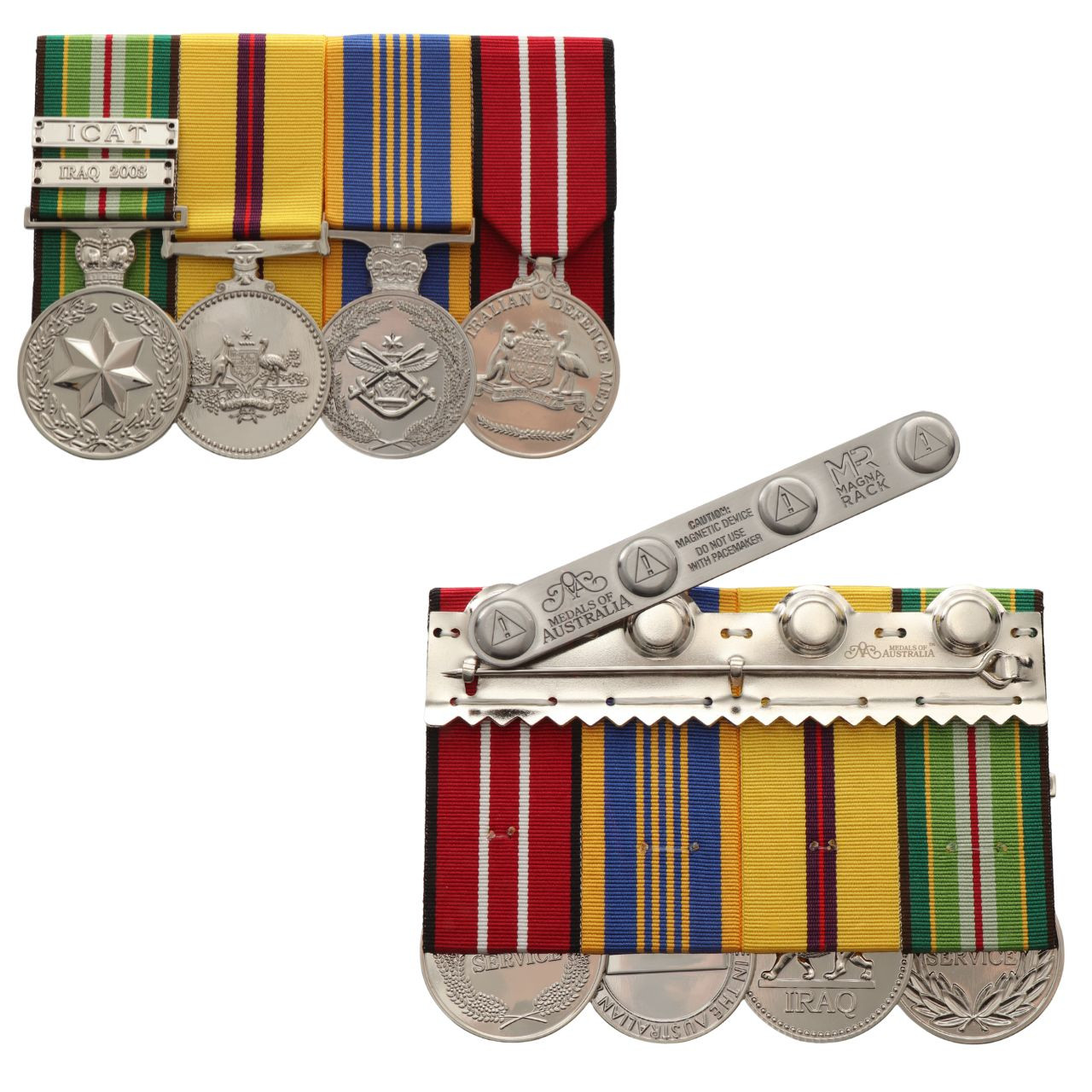 Iraq Active Service + DLSM Set - Full Size, Miniatures, Court or