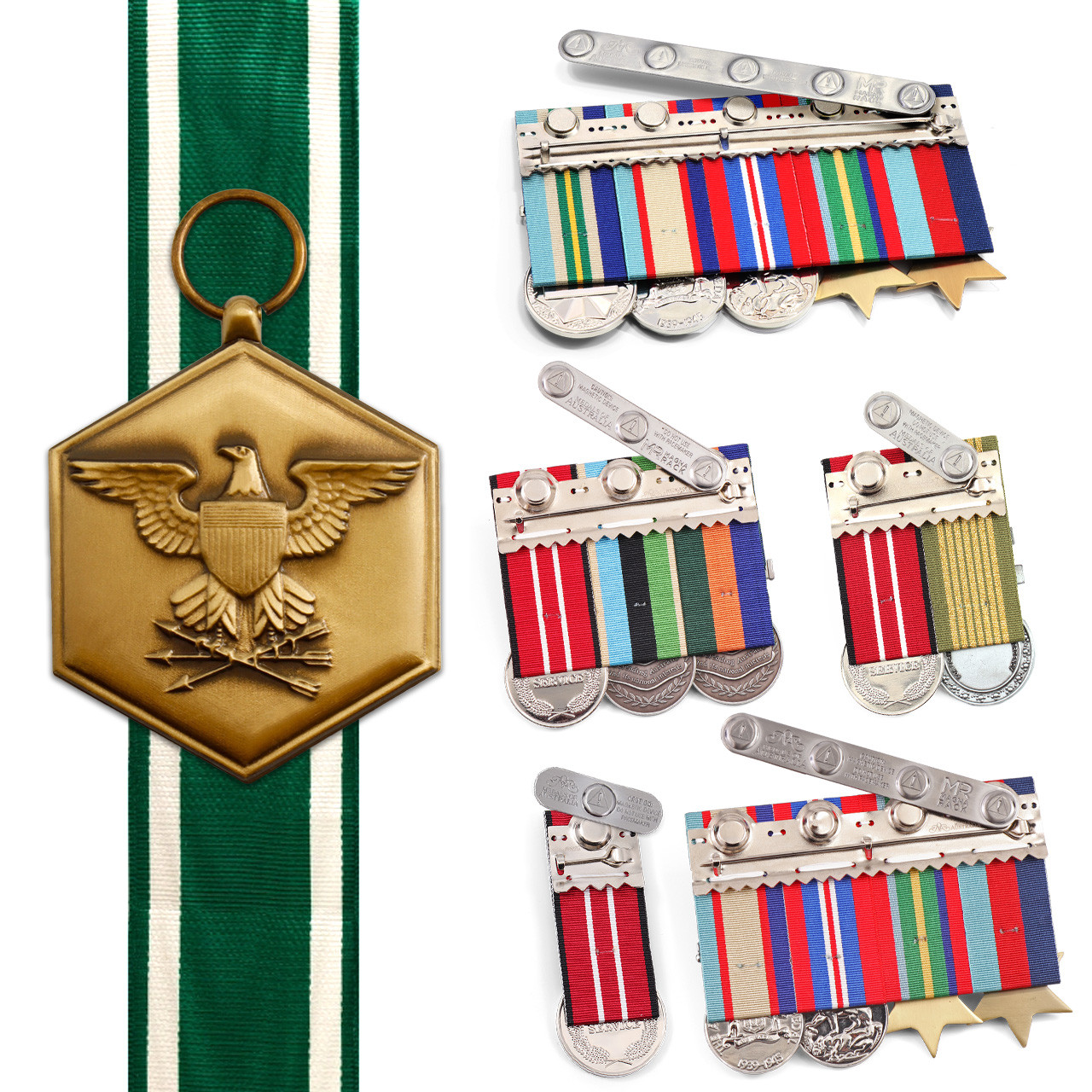 US Navy and Marine Corp Commendation Medal - Miniature, Magnetic, Medal ...