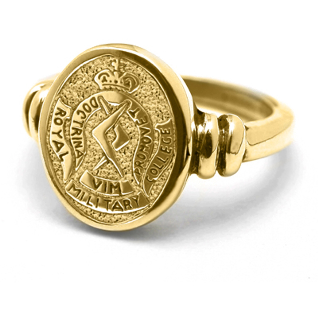 RMC Graduation Ring - Style F - 9ct Yellow Gold - Military Shop