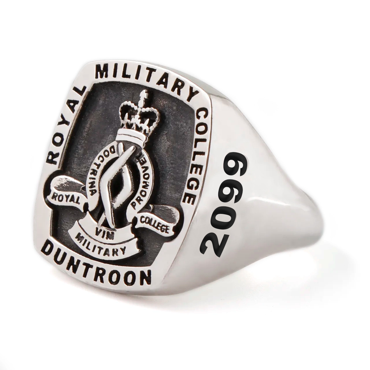 RMC Graduation Ring - Style H - Sterling Silver - Army Shop