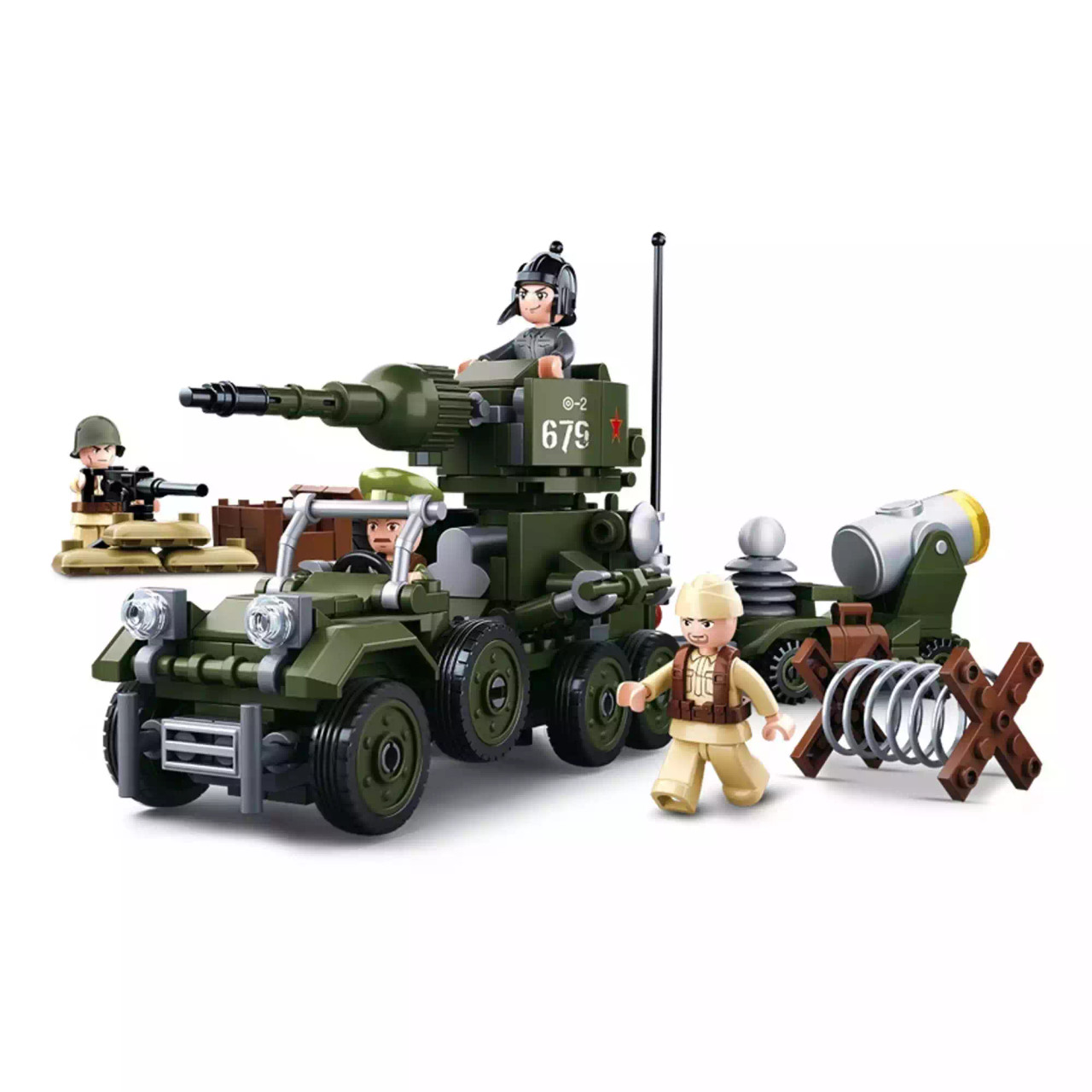 Sluban M38-B1295 Army WWI - A7Vs Tank Offensive Action 506pcs Sluban M38-B1295 Army WWI - A7Vs Tank Offensive Action 506pcs
