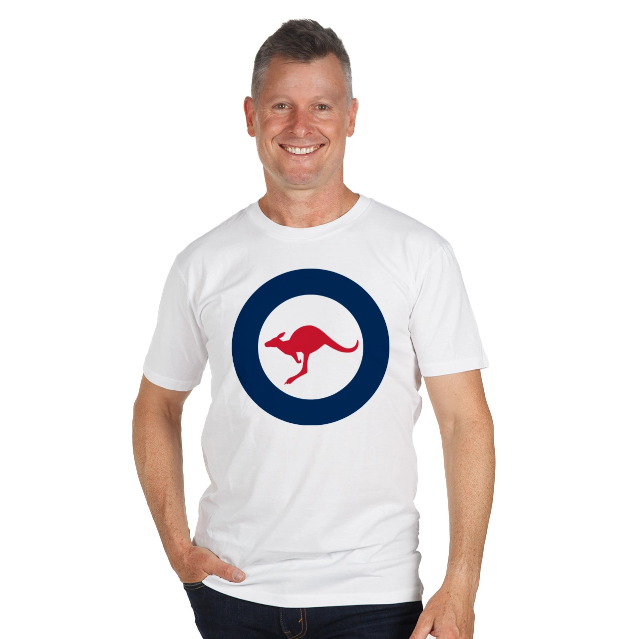 Gpu Raaf Under Shirt Air Force RAAF Roundel Mens T-shirt White - Military Shop