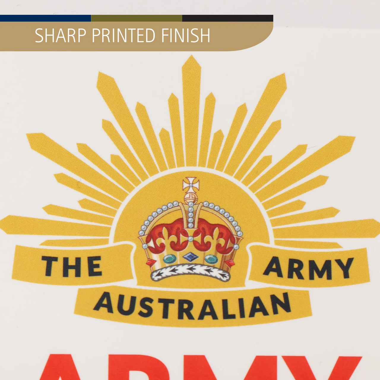 Army Rectangle Army Rectangular Sticker 8th Pattern - Military Shop