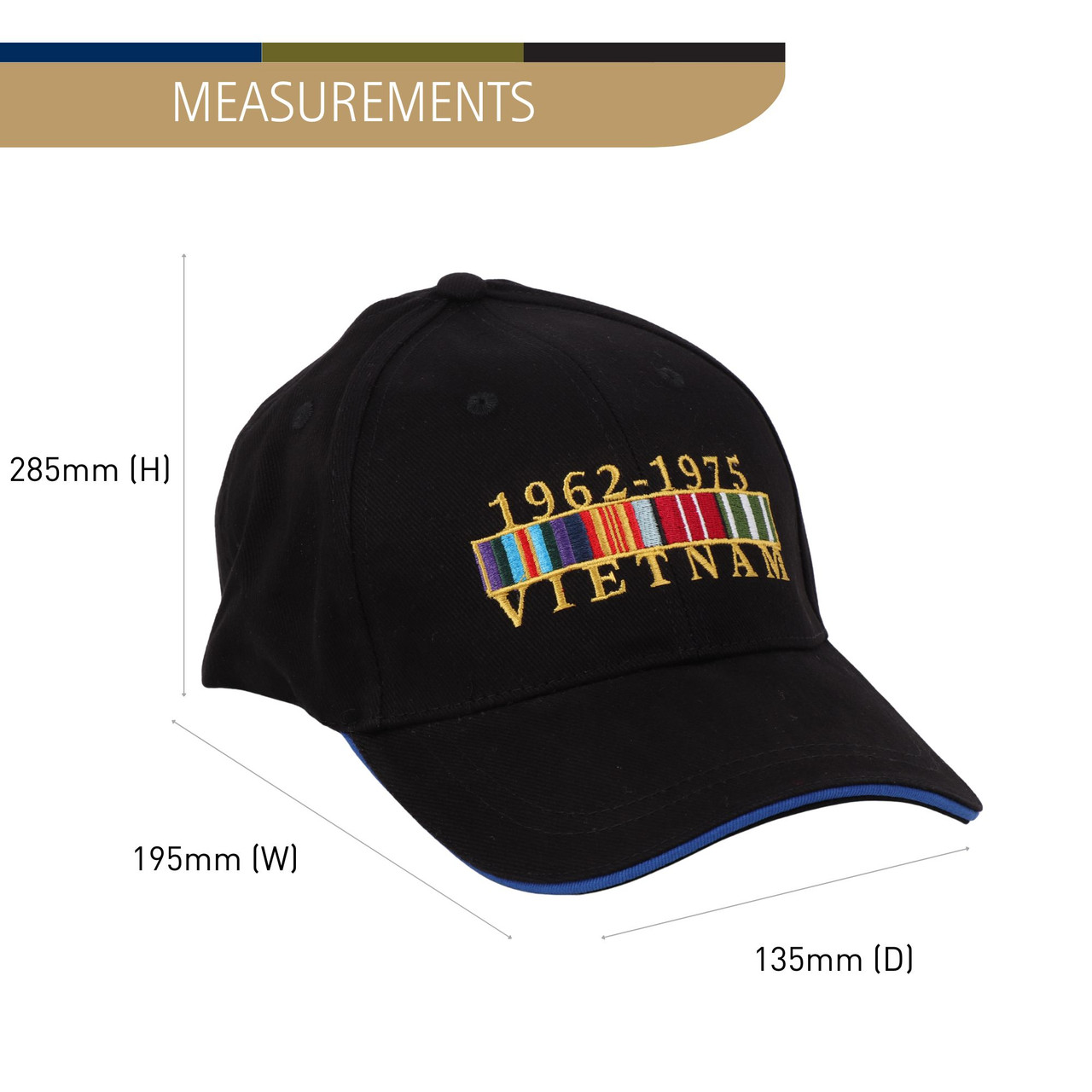 Vietnam Veterans Ribbon A1 Cap - Army Shop