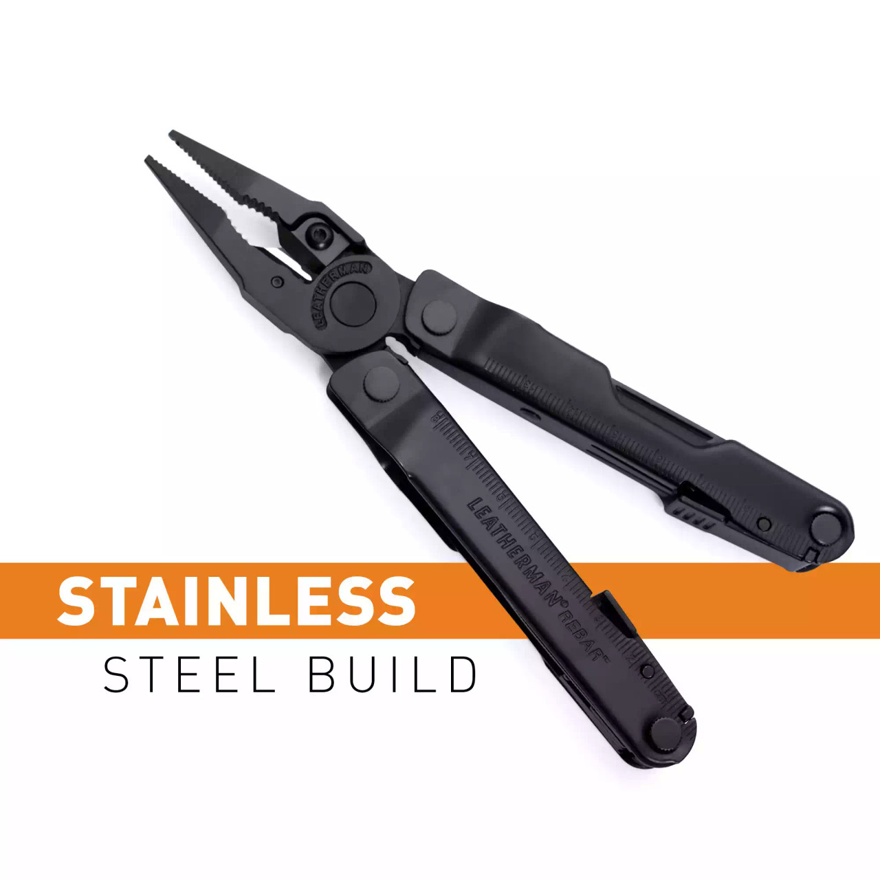 Leatherman Black Oxide Rebar 17 Multi-Tool with Molle Sheath
