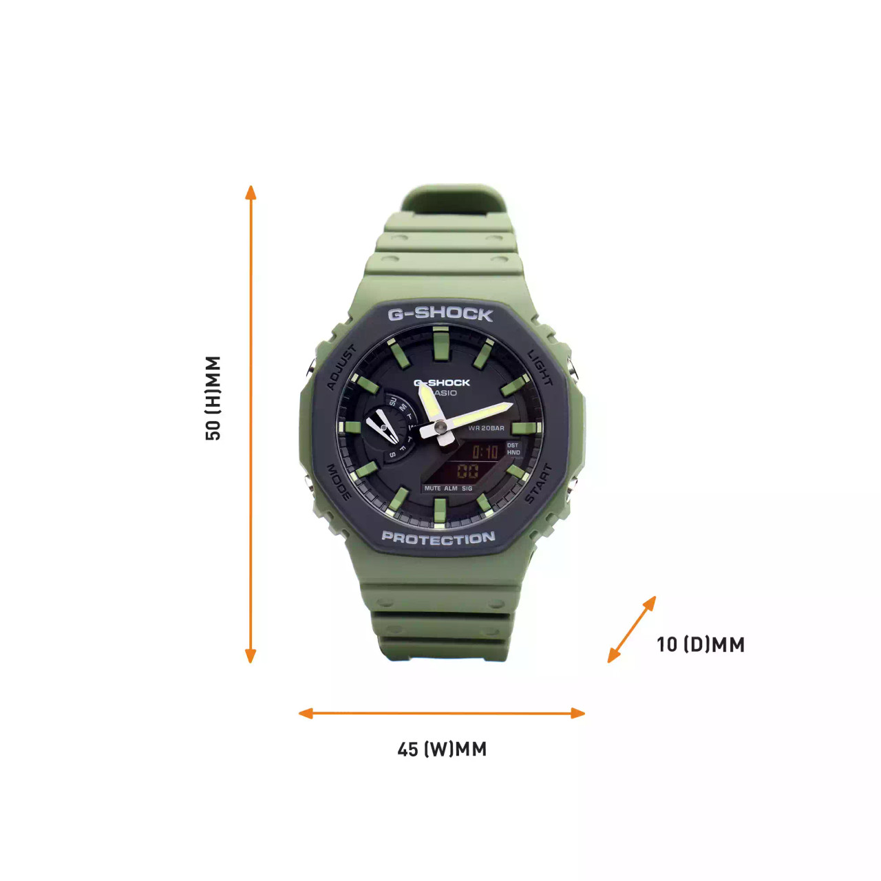 Casio G-Shock GA2110SU-3A Army Green Military Shop