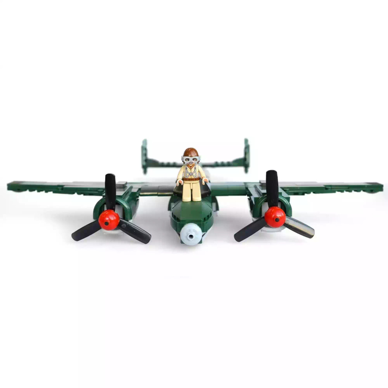 Sluban Military WW2 Planes Soviet Union TU-2 Bomber BF 109 Fighter